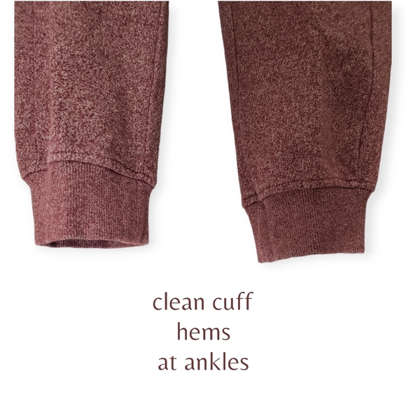 Rebel Minds Mens Burgandy Space-dye Sweatpants Activewear size LG - Picture 5 of 5